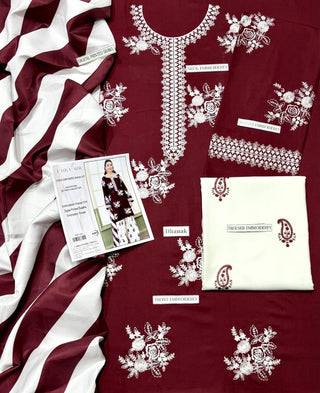 BRAND LAIBA AIMR DHANAK WINTER UNSTITCHES 3-PC
