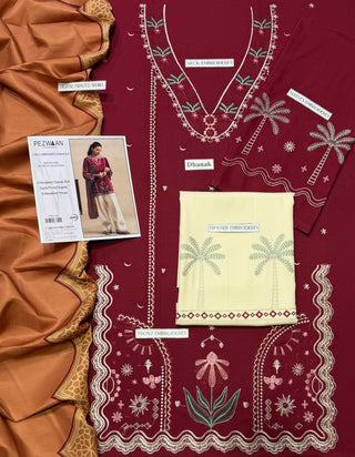Brand Pazwaan 3-pc unstitches wintter Dhanak