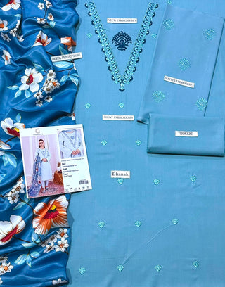 BRAND CHARIZMA UNSTITCHES DHANAK WINTER 3-PC